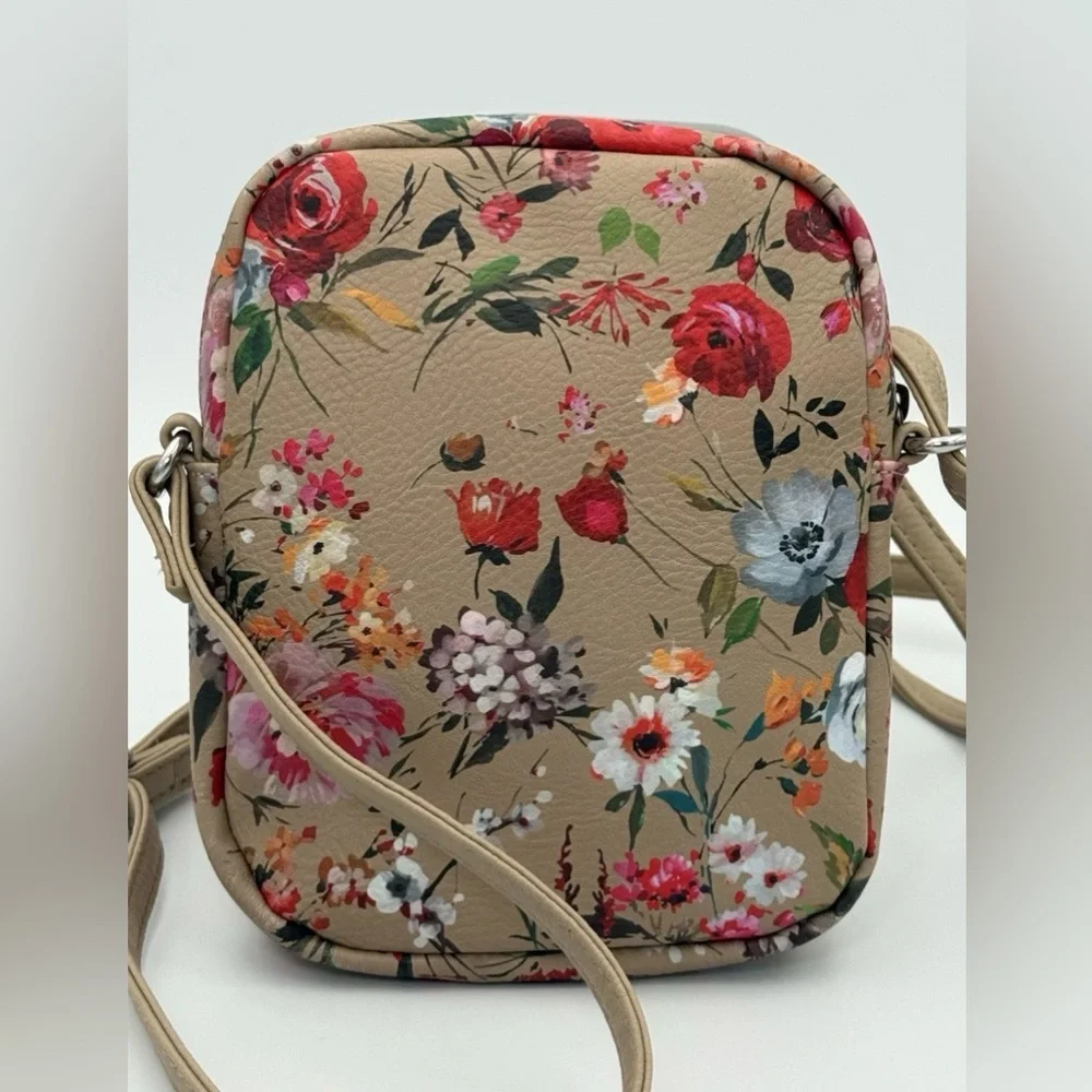 MultiSac Mini Micro Everest Crossbody Shoulder Bag Purse Floral Print Adjust EUS - Picture 9 of 10